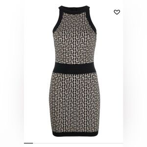 NWT Balmain Sleeveless Monogram Dress